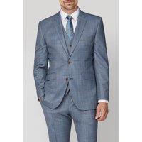 Scott Men's Sharkskin with Overcheck Jacket in Blue | Size: 46S