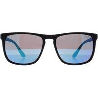 Superdry Men's Rectangle Rubberised Black & Blue Violet Blue Mirror Shockwave