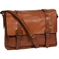 House of Leather Men's Mens Real Leather Shoulder Bag Large Size Messenger Satchel HOL6799 Brown in Tan