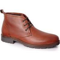 Silver Street London Men's Camden Leather Chukka Boots in Brown | Size: 12