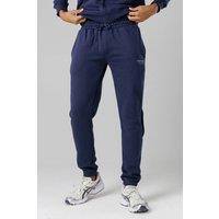 Firetrap Men's Regular Fit Cotton Blend Fleece Joggers with Drawstring Waist in Dark Navy | Size: Medium