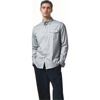 TopLook London Men's Mens Business Casual Shirt - Cotton Long Sleeve Shirt in Pale Blue | Size: Small