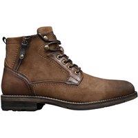 IVACHY Men's Mens Suede Ankle Boots Combat Style in Camel | Size: 12