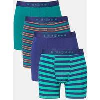 British Boxers Men's Pack of Four Warm Spice Bamboo Stretch Trunks | Size: 2XL