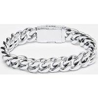 Cernucci Men's 12mm Miami Cuban Link Bracelet in Metallic Silver | Size: 7 inches
