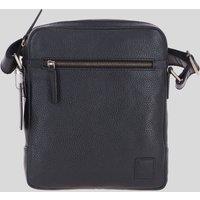 Ashwood Leather Men's 'Logan' Real Leather Messenger Bag in Black