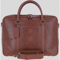 Ashwood Leather Men's 'Joe' Real Leather Laptop Messenger Bag in Light Brown