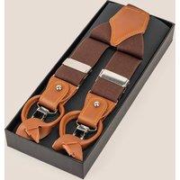 Oswin Hyde Men's Combination Braces for Men in Brown