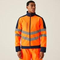 Regatta Men's Hi-Vis Pro 3-Layer Softshell Jacket in Orange | Size: 3XL
