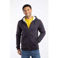 Weird Fish Men's Camborne Borg Lined Full Zip Hoodie in Midnight | Size: 2XL
