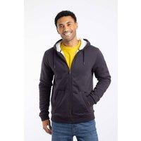 Weird Fish Men's Camborne Borg Lined Full Zip Hoodie in Midnight | Size: Medium