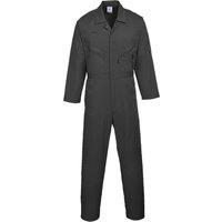 Portwest Men's Liverpool-zip Workwear Coverall Pack of 2 in Black | Size: Small