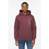 Duck&Cover Men's Ashland Hoodie in Burgundy | Size: Large