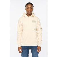 Duck&Cover Men's Ambridge Hoodie in Off-White | Size: Large