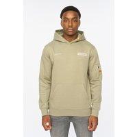 Duck&Cover Men's Marsak V2 Hoodie in Pale Green | Size: Large