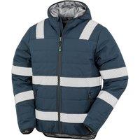 Result Men's Ripstop Safety Padded Jacket in Navy | Size: Medium