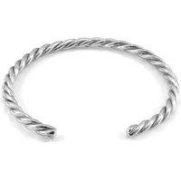 ANCHOR & CREW Men's Gammell Full Rope Wayfarer Silver Bangle