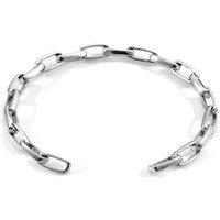 ANCHOR & CREW Men's Spiritsail Sail Silver Chain Bangle | Size: 19 cm