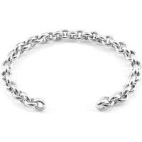 ANCHOR & CREW Men's Spinnaker Sail Silver Chain Bangle | Size: 21 cm
