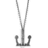ANCHOR & CREW Men's Union Anchor Signature Silver Necklace Pendant | Size: 22 inches