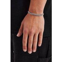 Cernucci Men's 5mm Square Cuban Bracelet in Metallic Silver | Size: 8 inches