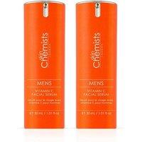 skinChemists professional Men's Vitamin C Facial Serum 30ml x 2 Duo Set in White