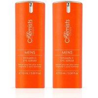 skinChemists professional Men's Vitamin C Eye Serum 15ml Twin Value Savings Pack in White