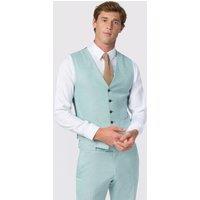 Antique Rogue Men's Blake Sea Foam Slim Fit Waistcoat in Blue | Size: 40R