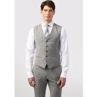Alexandre Silver Label Men's Tailored Fit Cool Grey Texture Waistcoat | Size: 48R