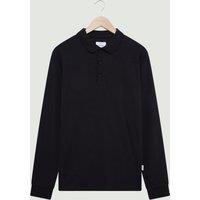 Peter Werth Men's Barone LS Polo Shirt in Black | Size: Small