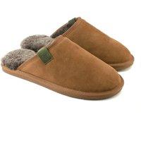 Eastern Counties Leather Men's Ellis Sheepskin Slippers in Beige | Size: 8
