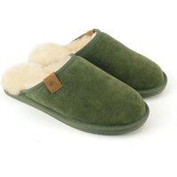 Eastern Counties Leather Men's Ellis Sheepskin Slippers in Olive | Size: 10