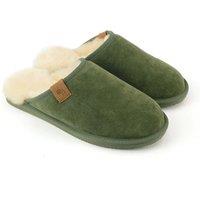 Eastern Counties Leather Men's Ellis Sheepskin Slippers in Olive | Size: 12