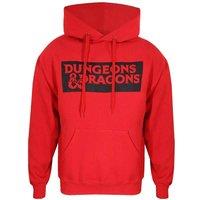 Dungeons & Dragons Men's Hoodie in Red | Size: Large