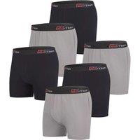 Atlas for Men Men's Plain Boxer Shorts (Pack of 6) in Black | Size: Medium