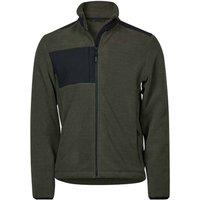 TEE JAYS Men's Mountain Fleece Jacket in Dark Green | Size: XL