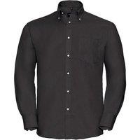 Russell Collection Men's Ultimate Non-Iron Long-Sleeved Formal Shirt in Black | Size: 15 inches