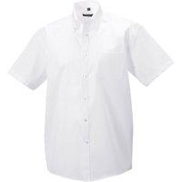 Russell Collection Men's Ultimate Short-Sleeved Shirt in White | Size: 14.5 in