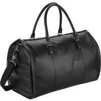 Quadra Men's Leather Cabin Bag in Black