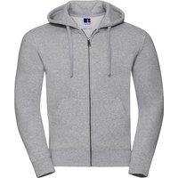 Russell Men's Authentic Full Zip Hoodie in Mid Grey | Size: Large