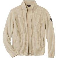 Atlas for Men Men's Mottled Cable Knit Jacket in Beige | Size: XL