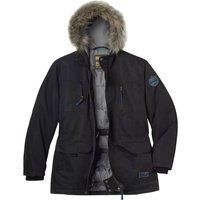 Atlas for Men Men's Water Repellent Faux Fur Hood Parka in Black | Size: Medium