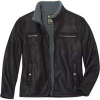 Atlas for Men Men's Aviator Faux Suede Jacket in Black | Size: XL