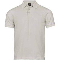 TEE JAYS Men's Luxury Stretch Pique Polo Shirt in Off-White | Size: Large