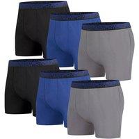 Atlas for Men Men's Essential Comfort Boxer Shorts (Pack of 6) in Navy | Size: Large