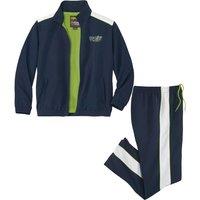 Atlas for Men Men's Sporty Microfibre Tracksuit in Navy | Size: XL