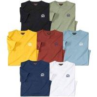 Atlas for Men Men's Cotton T-Shirt (Pack of 7) | Size: 2XL