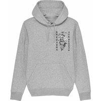 Rum Knuckles Men's Snake Ink Hoodie in Grey | Size: Medium