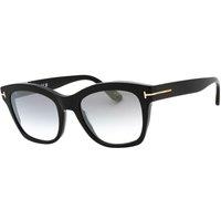 Tom Ford Men's Lauren-02 Grey Mirrored Lens Shiny Black Sunglasses