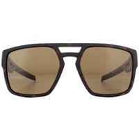 Tommy Hilfiger Men's Rectangle Matte Havana Brown Sunglasses